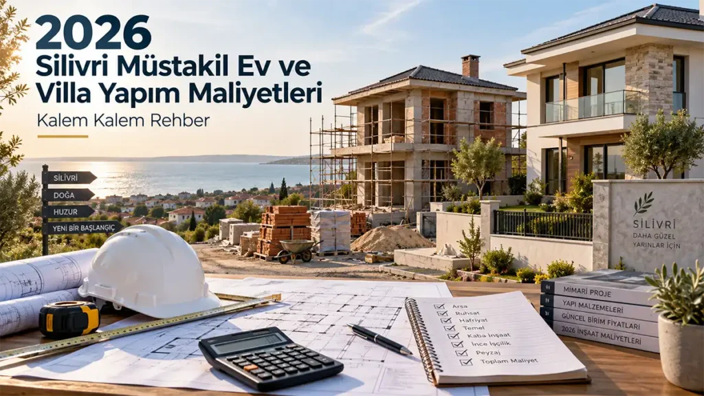 2026 Silivri Müstakil Ev ve Villa Yapım Maliyetleri (Kalem Kalem Rehber)