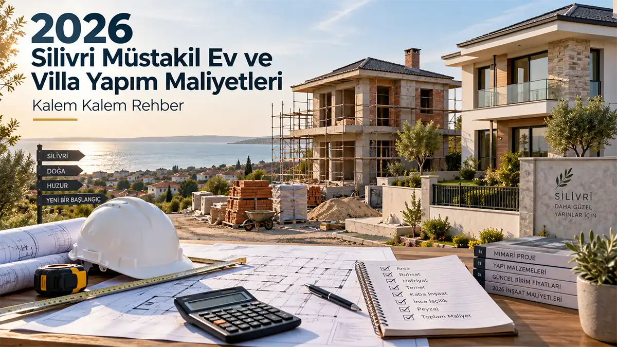 2026 Silivri Müstakil Ev ve Villa Yapım Maliyetleri (Kalem Kalem Rehber)